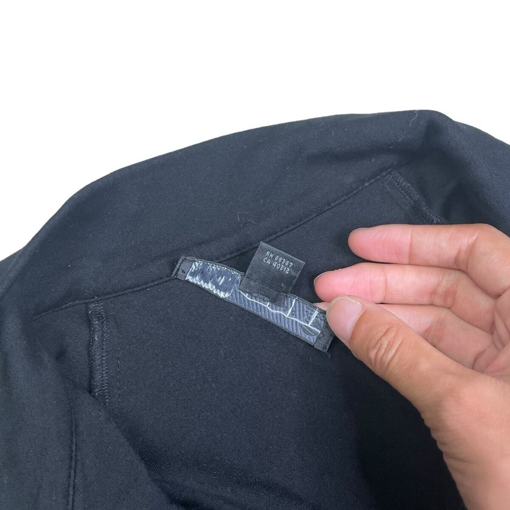 Adidas Y3 Hoodie Dress Women S Black Half Zip Up Yohji Yamamoto Y2K Pockets - Picture 5 of 12